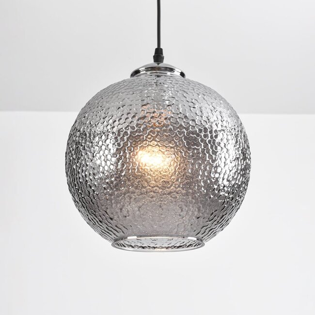 Lampe suspendue design avec verre fumé - Shanghai