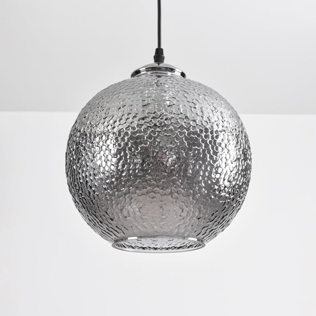 Lampe suspendue design avec verre fumé - Shanghai