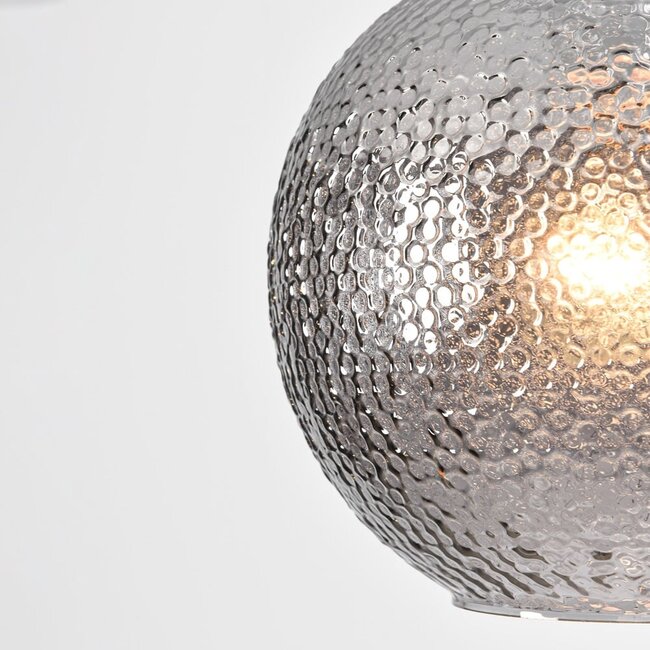 Lampe suspendue design avec verre fumé - Shanghai