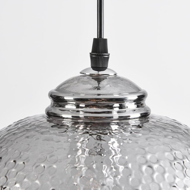 Lampe suspendue design avec verre fumé - Shanghai