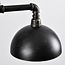Suspension industrielle Libra noire et bronze