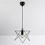 Lampe suspendue industrielle en métal noir - Star