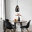 Lampe suspendue design noir brillant deco - Jupiter