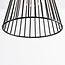 Lampe suspendue industrielle en métal noir - Sofia