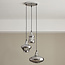 Lampe suspendue design chromée 3 lumières - Bari