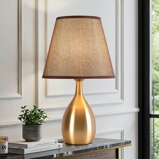 Lampe de table classique avec abat-jour en tissu - Malaga