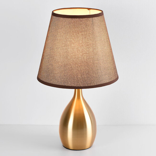 Lampe de table classique avec abat-jour en tissu - Malaga