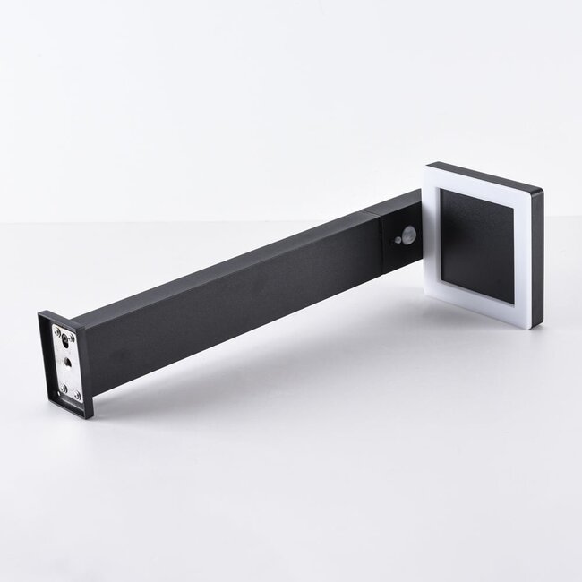 Lampe d'extérieur solaire sur pied Paulo à détecteur, noir, 50 cm
