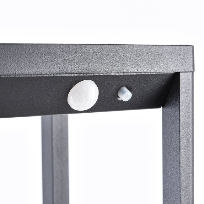 Lampe d'extérieur solaire sur pied Marcello à détecteur - noir