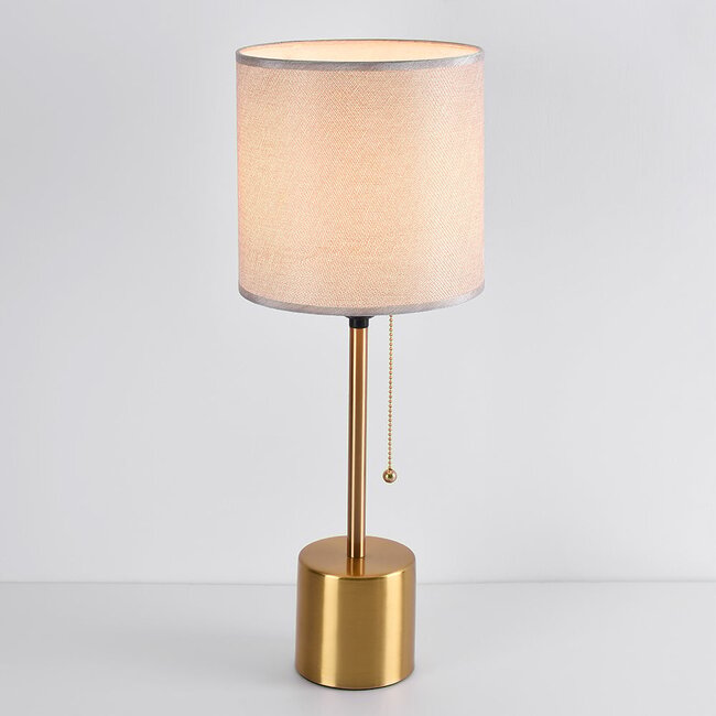 Lampe de table romantique avec abat-jour en tissu - Valence