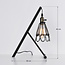 Lampe de table industrielle avec métal noir réglable - Marbella