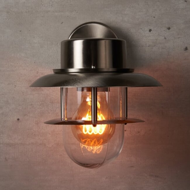 Applique murale en acier inoxydable - Fabio