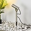 Spot de jardin Emilio en acier inoxydable, 31 cm