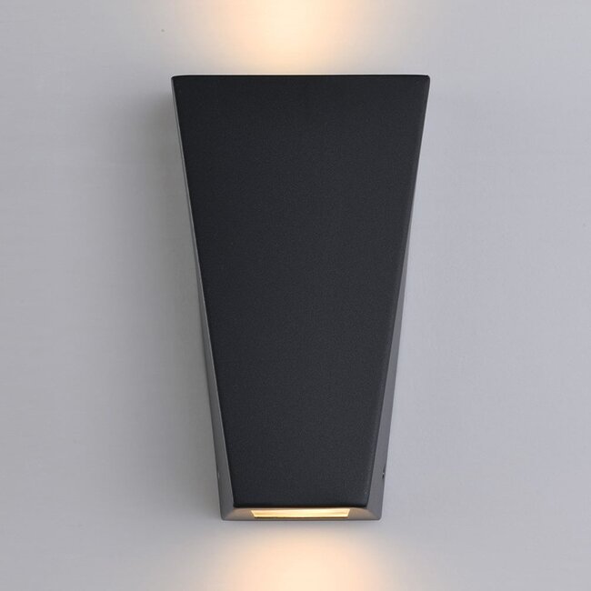 Applique 2 lumières Luisa - inox noir