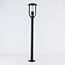 Lampe d'extérieur sur pied Alessandro en acier inoxydable noir - 80 cm