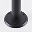 Lampe d'extérieur sur pied Alessandro en acier inoxydable noir - 80 cm