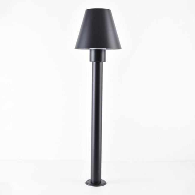 Lampe d'extérieur sur pied Bruno noire - 80 cm