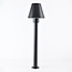 Lampadaire moderne Bruno noire, 80 cm