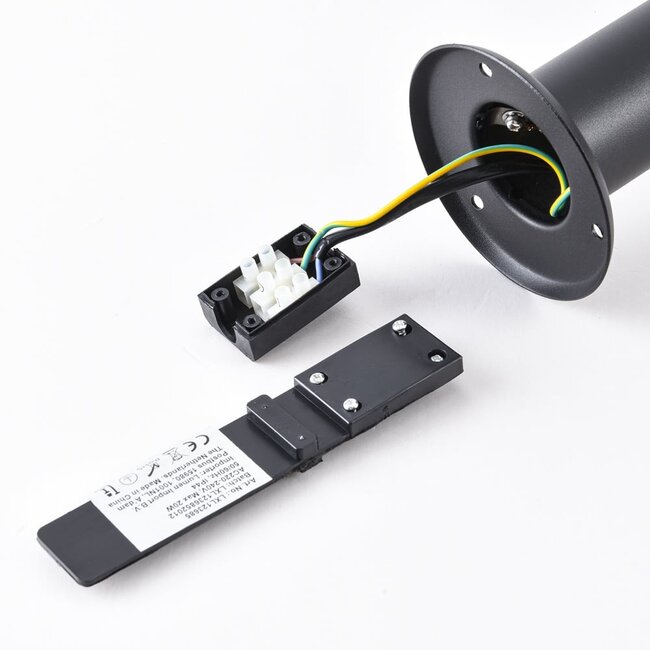 Lampadaire moderne Bruno noire, 80 cm