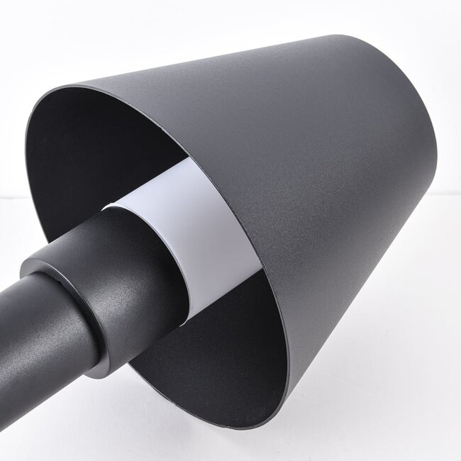 Lampadaire extérieur moderne Bruno noire, 80 cm