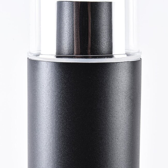 Lampe d'extérieur sur pied Stella en acier inoxydable noir - 50 cm