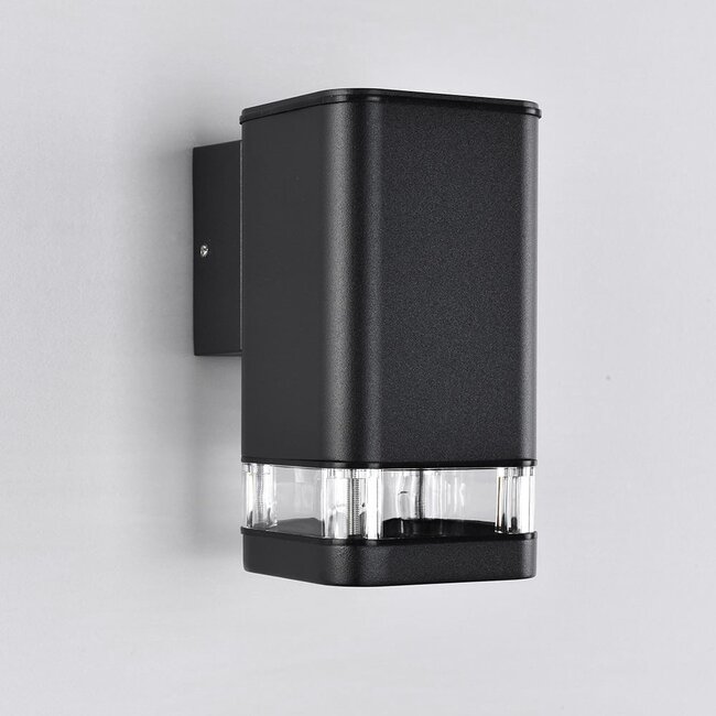 Applique murale rectangulaire Marino, noire