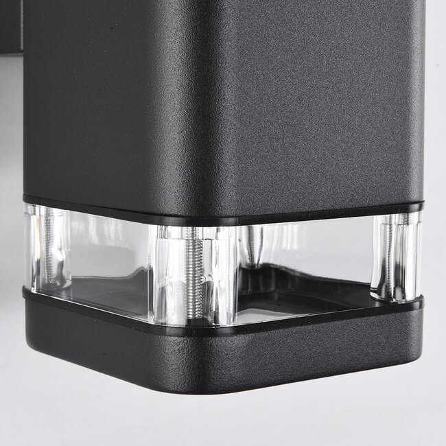 Applique murale rectangulaire Marino, noire