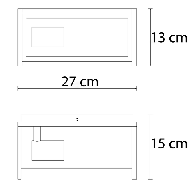 Applique murale moderne Flavio IP44 - anthracite