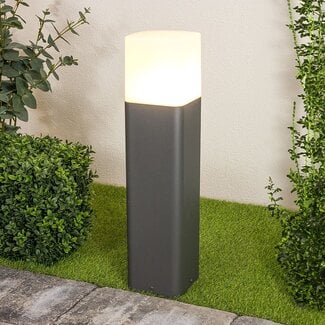 Lampe d'extérieur sur pied carrée Rocky anthracite