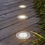 Spot solaire encastré au sol Sunny - argent avec LED intégrée