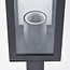 Lampe d'extérieur sur pied Alessio en acier inoxydable et verre - 50 cm
