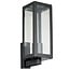 Applique extérieure Carlo - inox noir avec verre