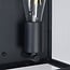 Applique extérieure 2 lumières Gabriella - inox noir avec verre