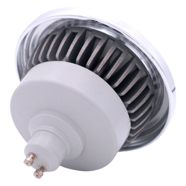 Spot LED AR111 GU10 dim-to-warm 12 watts, aluminium