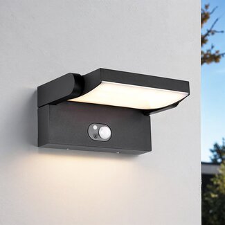 Applique solaire inclinable Berlin à détecteur et molette de réglage