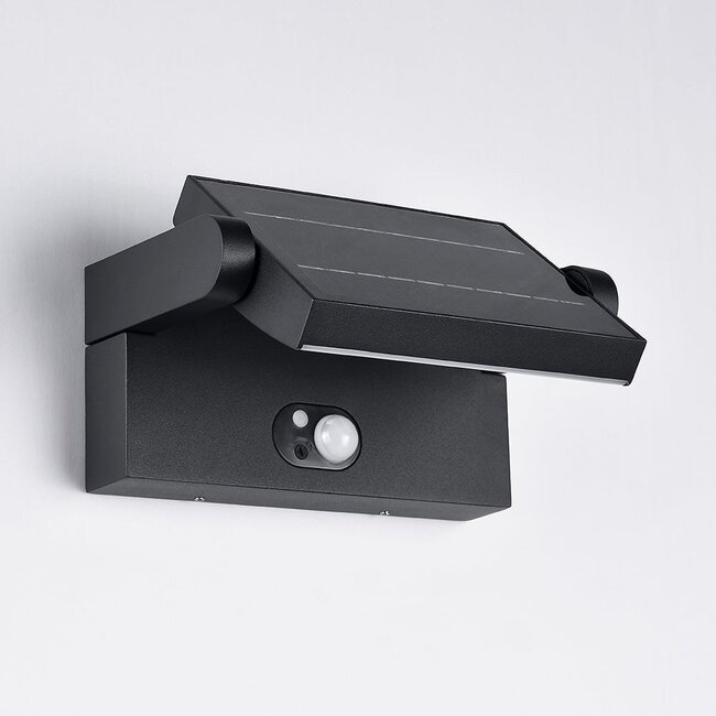 Applique solaire réglable Berlin avec capteur - noir