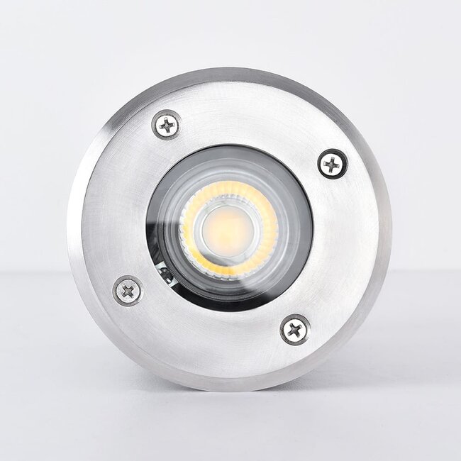 Spot encastrable sol IP67, rond - Mole