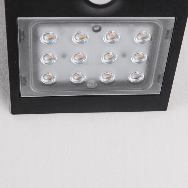 Applique solaire Alien 1,5W à détecteur - noir