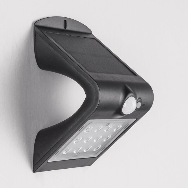 Applique solaire Alien 1,5W à détecteur - noir