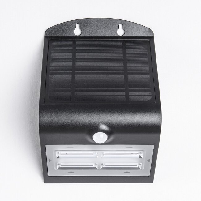 Applique d'extérieur solaire Single Conan 3,2W à détecteur - noir