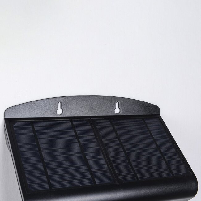 Applique solaire noire avec capteur Double Conan, 6.8W
