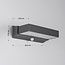Applique murale extérieure Onyx avec détecteur - anthracite et LED intégrée