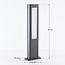 Lampe d'extérieur sur pied Stein anthracite à LED intégrée