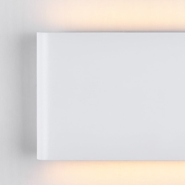 Applique murale extérieure 2 lumières Tommy - blanche avec LED intégrée