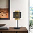 Lampe de table Ava noire et dorée