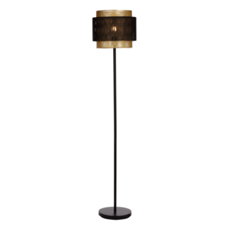 Lampadaire John doré et noir