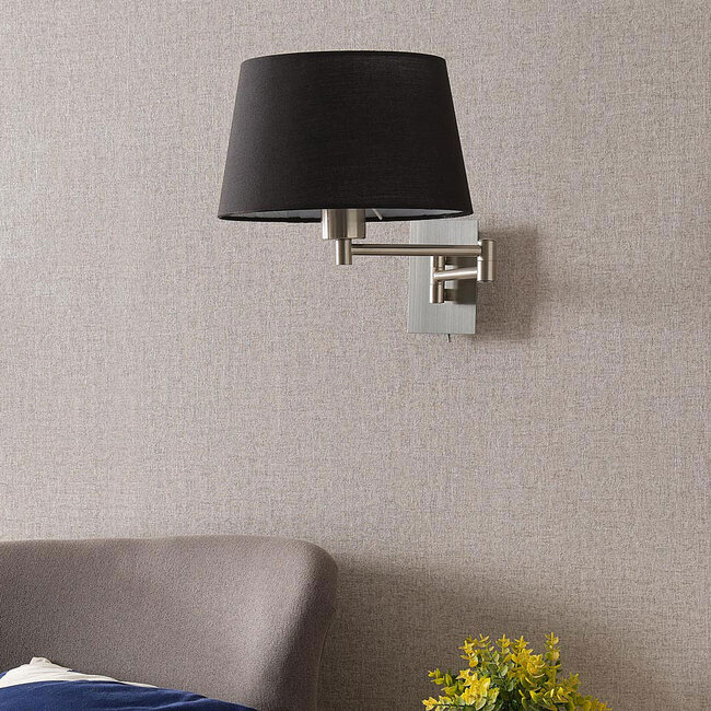 Lampe murale avec abat-jour noir - Abella