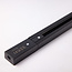 Rail monophasé de 100 cm, bloc d'alimentation et embout inclus, noir