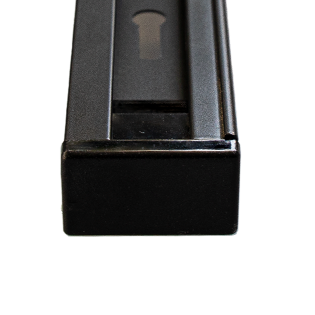 Rail monophasé de 100 cm, bloc d'alimentation et embout inclus, noir