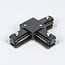 Connecteur en T pour rail monophasé, noir